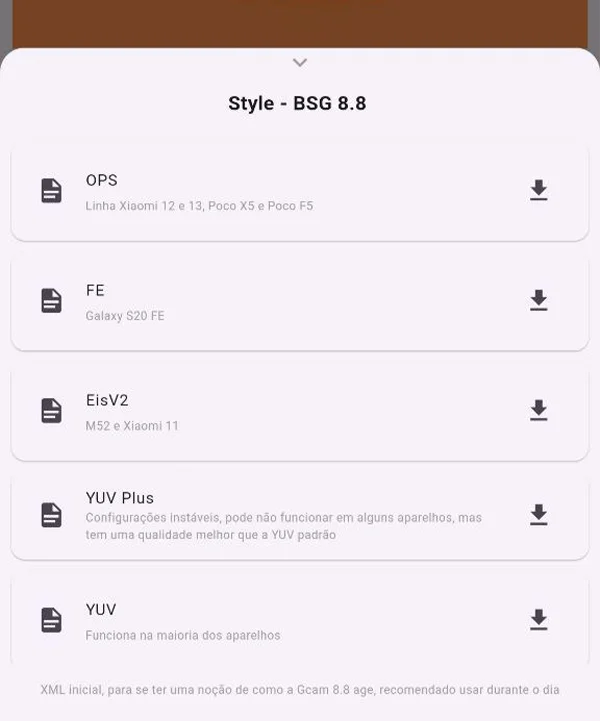 Como escolher XML no Gb Clube